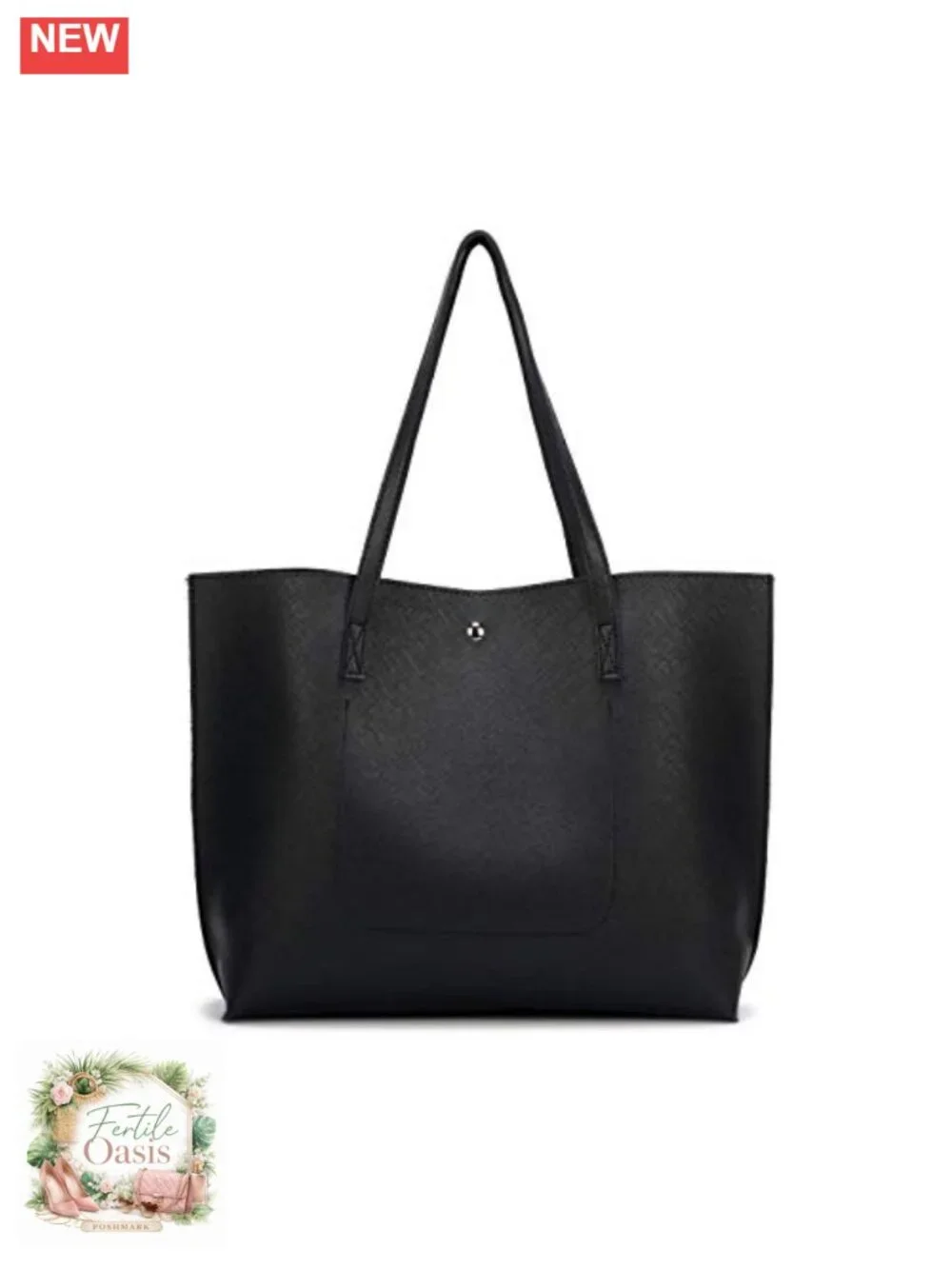 Women Satchel Handbag PU Faux Leather Tote with Tassel Shoulder Purse